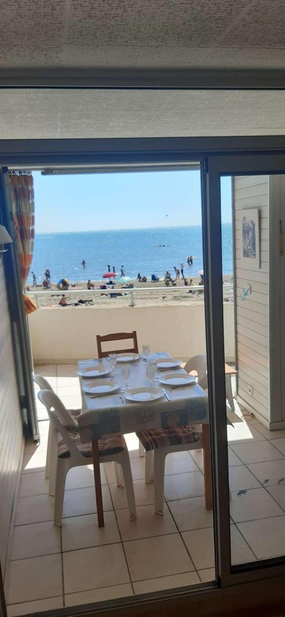 As22244- P4 Vue Mer, Sur La Plage A 2 Pas Du Centre Ville Avec Parking Prive Le Grau-du-Roi Luaran gambar